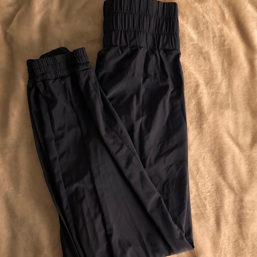 Navy Blue Elastic Waist Pants